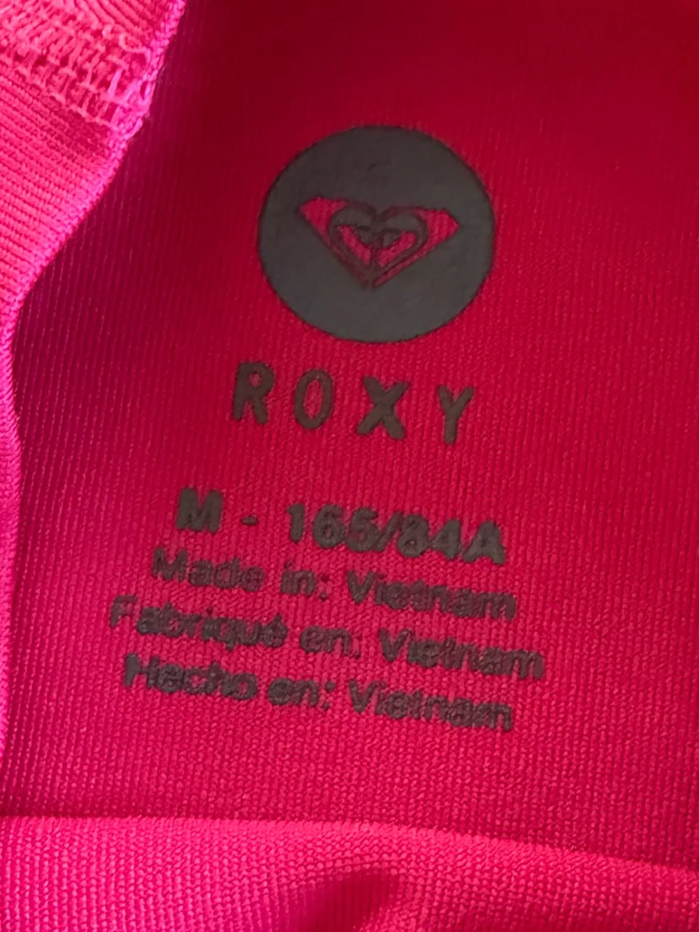 Roxy Girls' Hot Pink Logo Rash Guard Top
